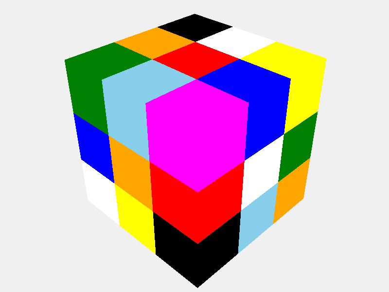 Solved cube